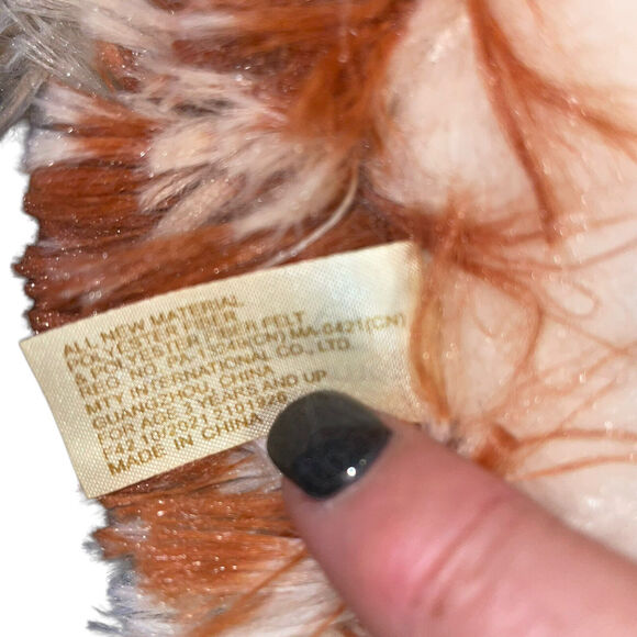 Dan Dee 13" Shaggy Bunny Rabbit Plush Stuffed Animal Ribbon Bow Nursery Baby - Picture 7 of 9